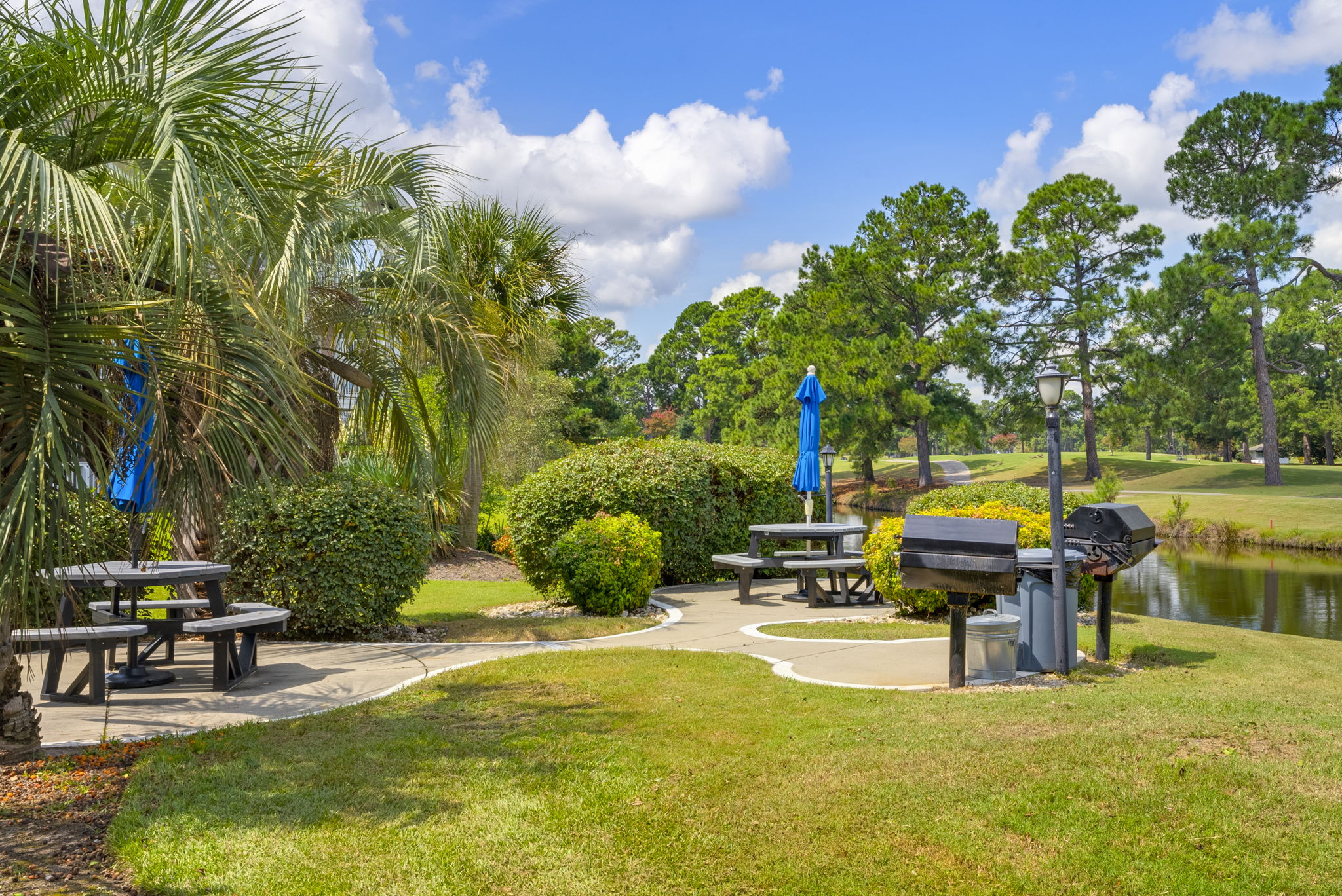 Pool in backyard with Myrtlewood Golf Course 